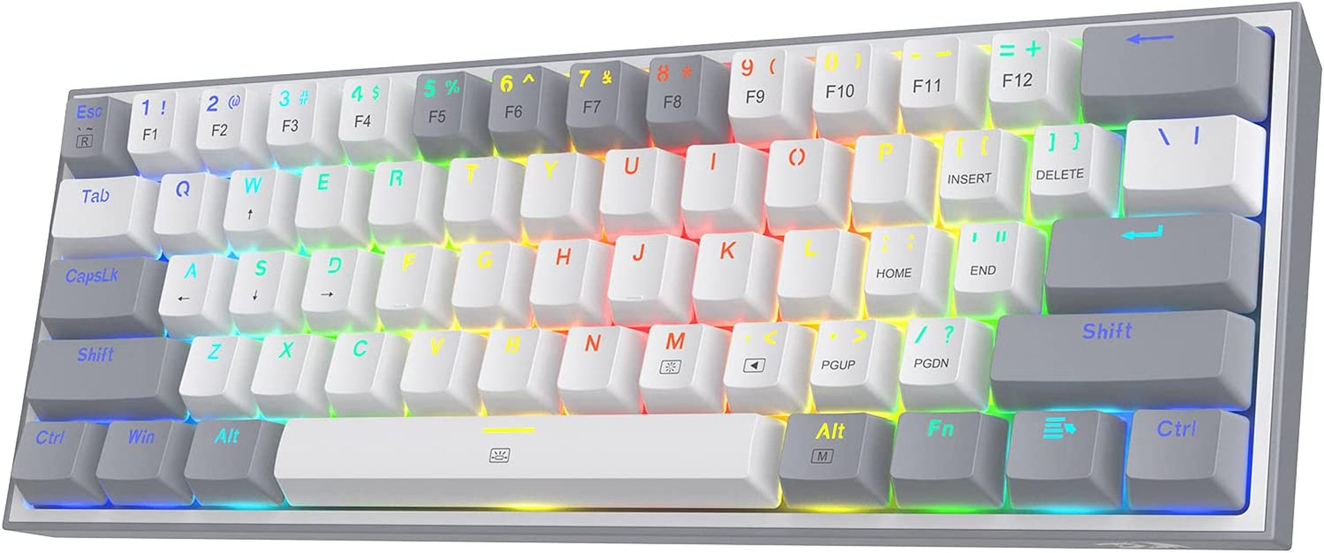 K617 Fizz 60% RGB Mechanical Gaming Keyboard - Hot-Swap, Compact Design with Linear Red Switches & Customizable Software