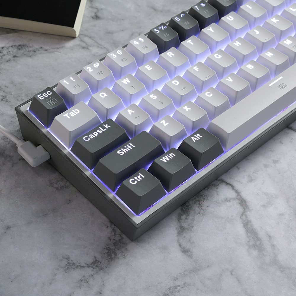 K617 Fizz 60% RGB Mechanical Gaming Keyboard - Hot-Swap, Compact Design with Linear Red Switches & Customizable Software